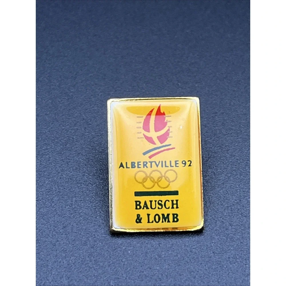 Olympic Winter Games 1992 Albertville‎ Bausch & Lomb Sponsor Lapel Pin